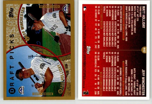 Matt Holliday Jeff Winchester 1999 Topps #442 Rockies RC Rookie