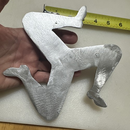Appendiabiti da parete vintage Isola di Manx Triskelion 3 gambe da collezione IOM TT - Foto 3 di 5