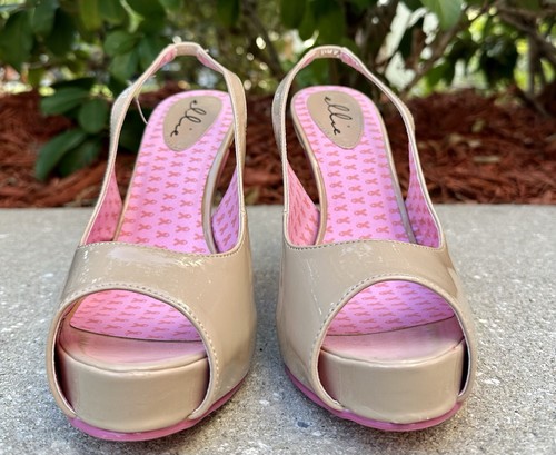 Ellie Shoes MaryEllen Cancer Awareness Slingback Heels – Women's Size 10 - Picture 4 of 6