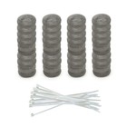 40 Pieces Lint Traps Washing Machine Stainless Steel Snare Laundry Mesh Washe...
