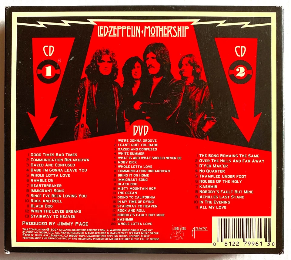 Led Zeppelin – Mothership (2 CD + DVD Deluxe Edition, Compilation, Remastered) - Bild 2 von 2