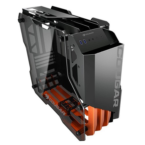 Open-Frame Computer Chassis ATX 360mm Radiator Aluminum Alloy Glass PC Game Case - Picture 14 of 36