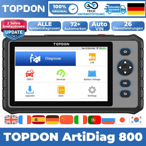 TOPDON AD800 Profi KFZ Diagnosegerät Auto OBD2 Scanner TPMS ALLE SYSTEM