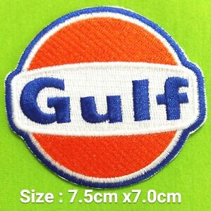 Gulf Oil Motors Logo Embroidery Iron On Sewing On Patch On Decorate On Fabrics Ebay