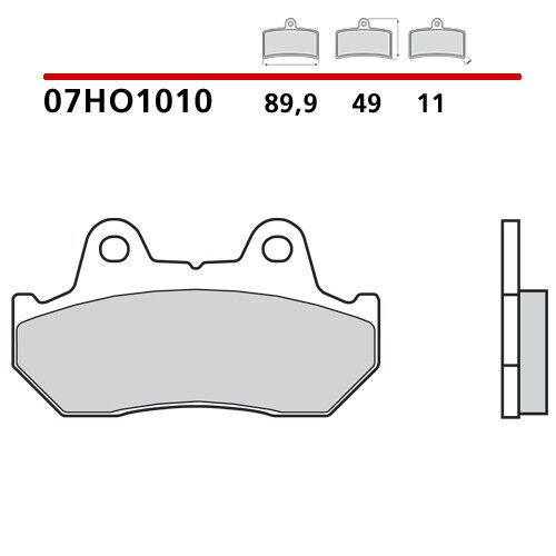 Paire Plaquettes de Frein Avant BREMBO Honda Cx Argent Wing Turbo 500 81> - Photo 1/7