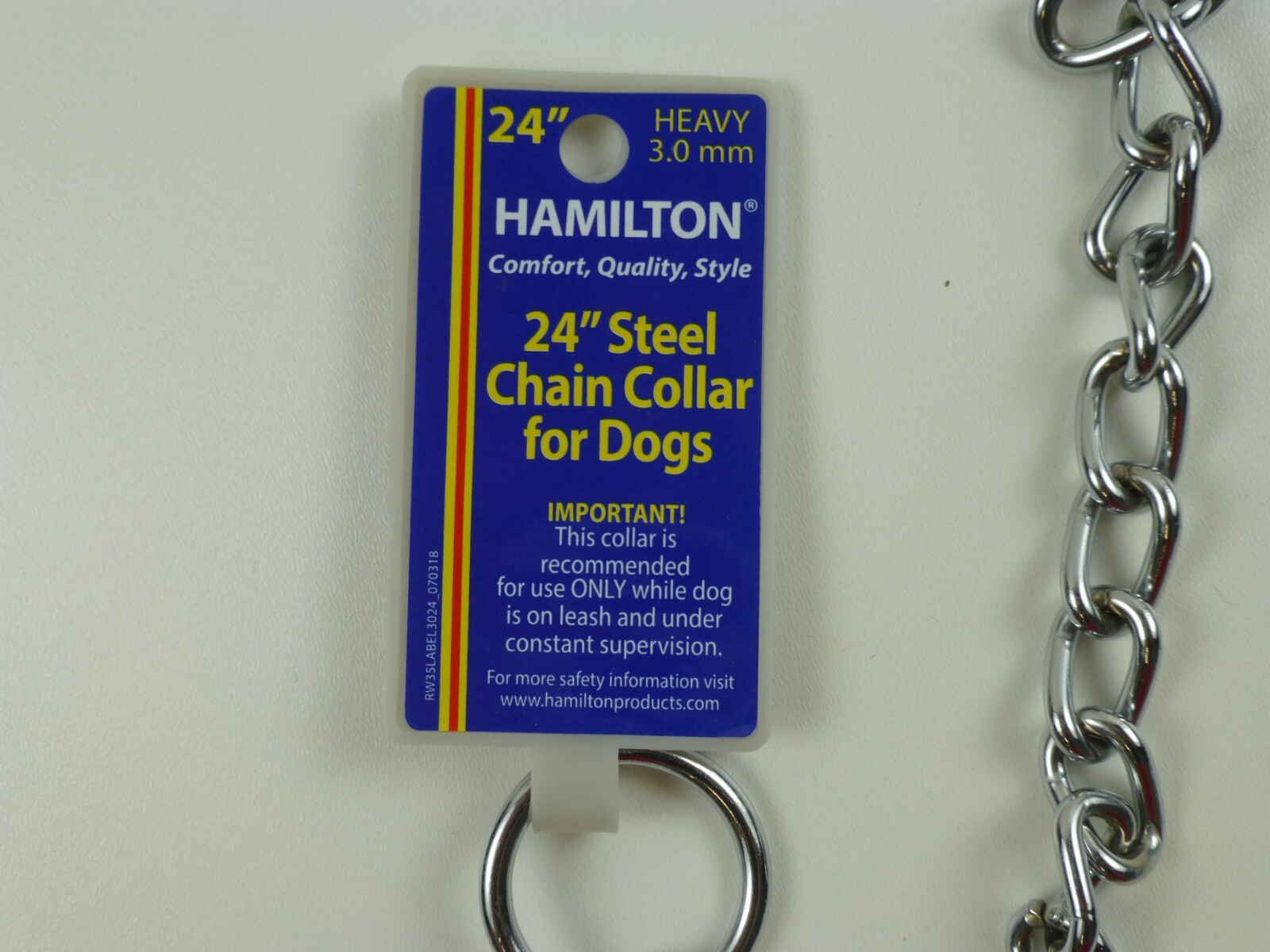 24" Choke Chain Dog Collar Steel Training NEW FREE SHIPPING eBay