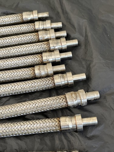 Lot Of 14 SEH Stainless Steel Braided Hose Assembly 3ft HY-L0K 316 KLL - Picture 8 of 19