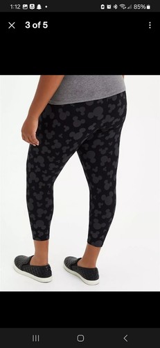 Torrid Disney Mickey Mouse schwarze kurze Leggings neu mit Etikett neu 3X - Bild 9 von 10
