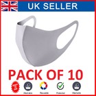 10x Face Mask Washable Face Mouth Masks Protection Reusable UKpost Grey