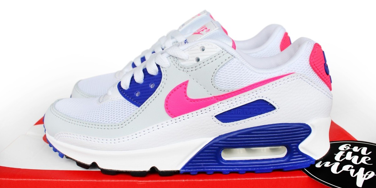 Nike Air Max 90 W Concord White Purple Hyper Pink UK 3.5 4