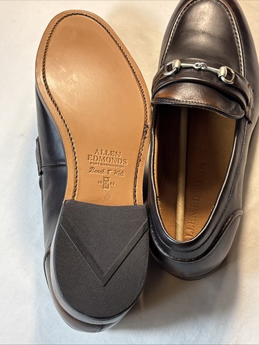Allen Edmonds "RANDOLPH" Men's Vintage Hickory Leather BIT Penny Loafers 12E - Picture 5 of 5