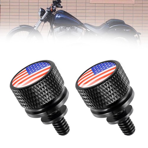 Knurled Fender Seat Bolt Fit For Harley Touring Softail Street Glide - Picture 9 of 15
