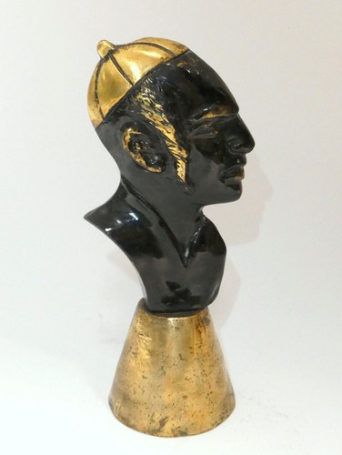 Judaica Bronze Bust 1940s - Picture 12 of 12