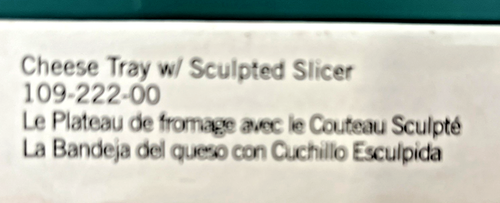 Pfaltzgraff WINTERBERRY Cheese Tray w/ Sculpted Slicer 8-1/2” Christmas Holly - Picture 7 of 12