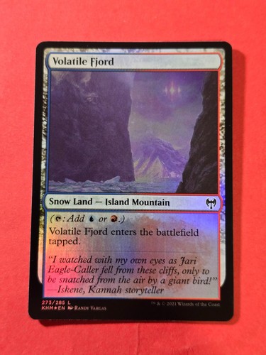 2021 Magic The Gathering Kaldheim Foil #273 Volatile Fjord, C, cd1