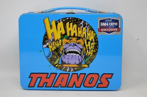 Marvel's Thanos Metal Lunch Box Blue 2018 Fan Expo Dallas Exclusive - Picture 1 of 3