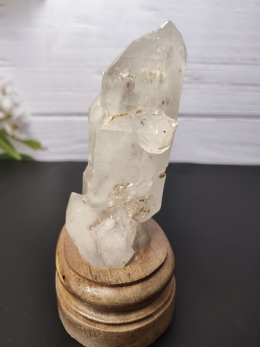 Natural Ephemeral Two-Terminated Raw Clear Quartz Energy Pillar Crystal Specimen - Picture 2 of 6