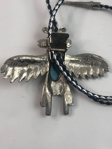 Vintage Vintage Unsigned Florenta Thunderbird Bolo Tie - Picture 2 of 5