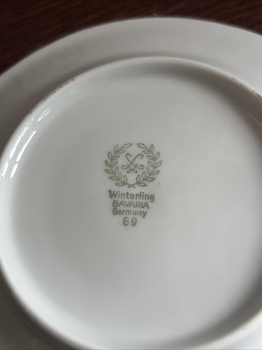 Hibiskus von Wintering - Bayern 6" Brot und Butter Teller Germany - Bild 5 von 5