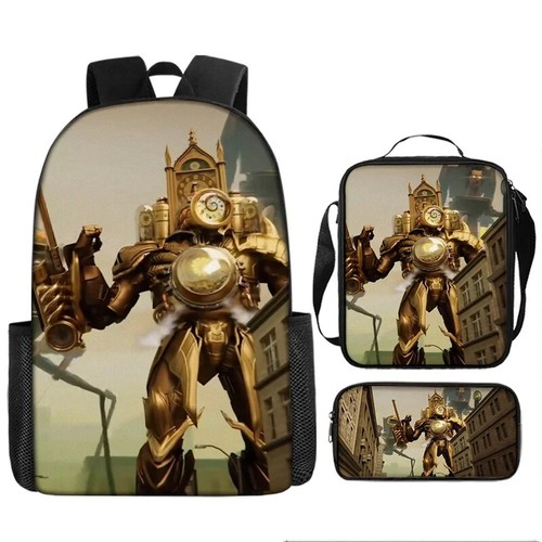 Skibidi Toilet Backpack Shoulder Bag Titan Tv man Pencil Bag Clock Man backpack - Picture 14 of 38