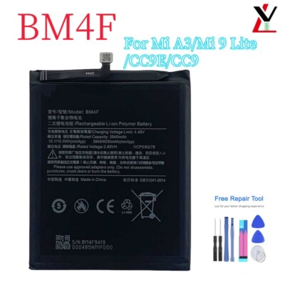 BM4F Battery Replacement For Xiaomi MI CC9 CC9e Mi A3 Mi9 Lite 3940 mAh ...