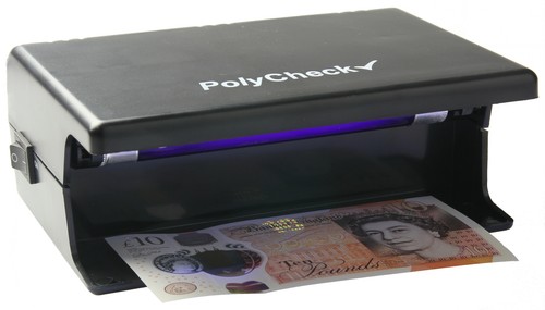 Comprobador de notas UV PolyCheck 4W + 4 bombillas de repuesto - Detecta notas falsas de polímero y papel - Imagen 9 de 12