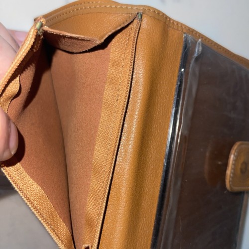 Vintage Longchamp Paris Leather Women's Wallet Card Slots Photo Holder Tan/Brown - Picture 14 of 16