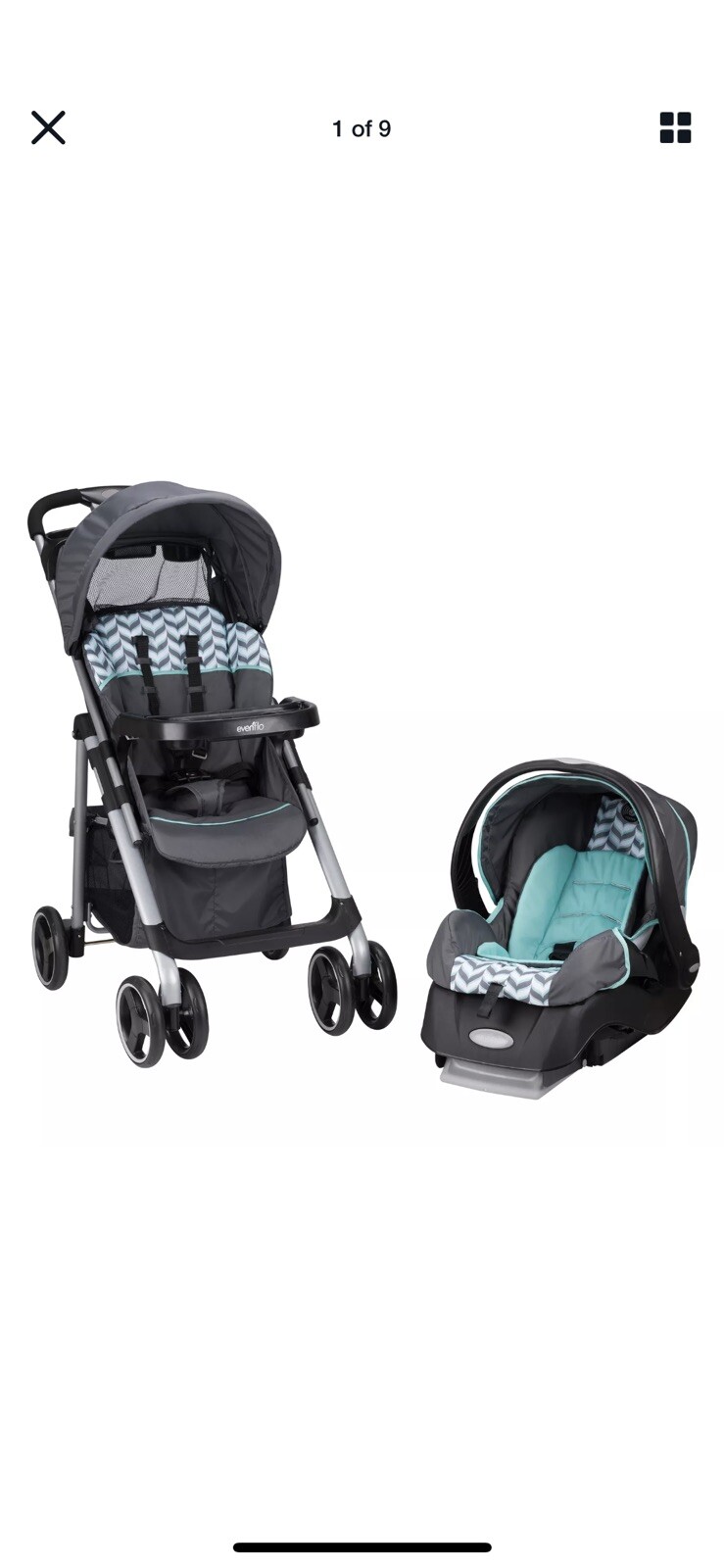 evenflo embrace travel system