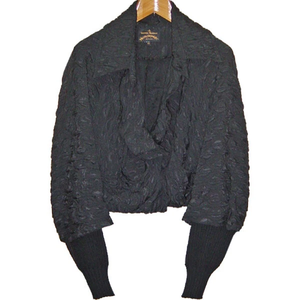 Used Vivienne Westwood Anglomania Squiggle Jacket Size 40 Black