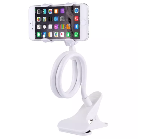 Universal Lazy Mobile Phone Clip Mount Gooseneck Stand Holder Flexible Bed Desk - Picture 5 of 18