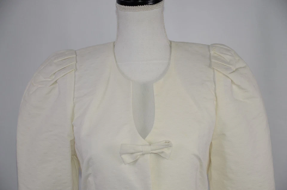 Traje Falda Para Mujer Lina Lee Talla 38 Acampanada Cintura Marfil 6 Arcos EE. UU. Carrera Betty Boop Foto 2 de 4