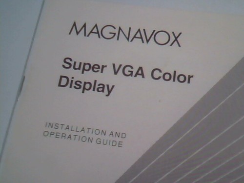 Bedienungsanleitung - Magnavox Super VGA Farbdisplay CM2089 - Bild 3 von 5