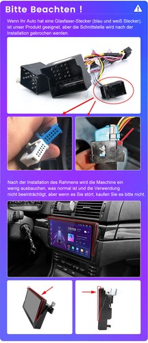 Für BMW E46 M3 E46 A13 Android 13 Autoradio Touchscreen Navi CarPlay WIFI SWC BT - Bild 3 von 15