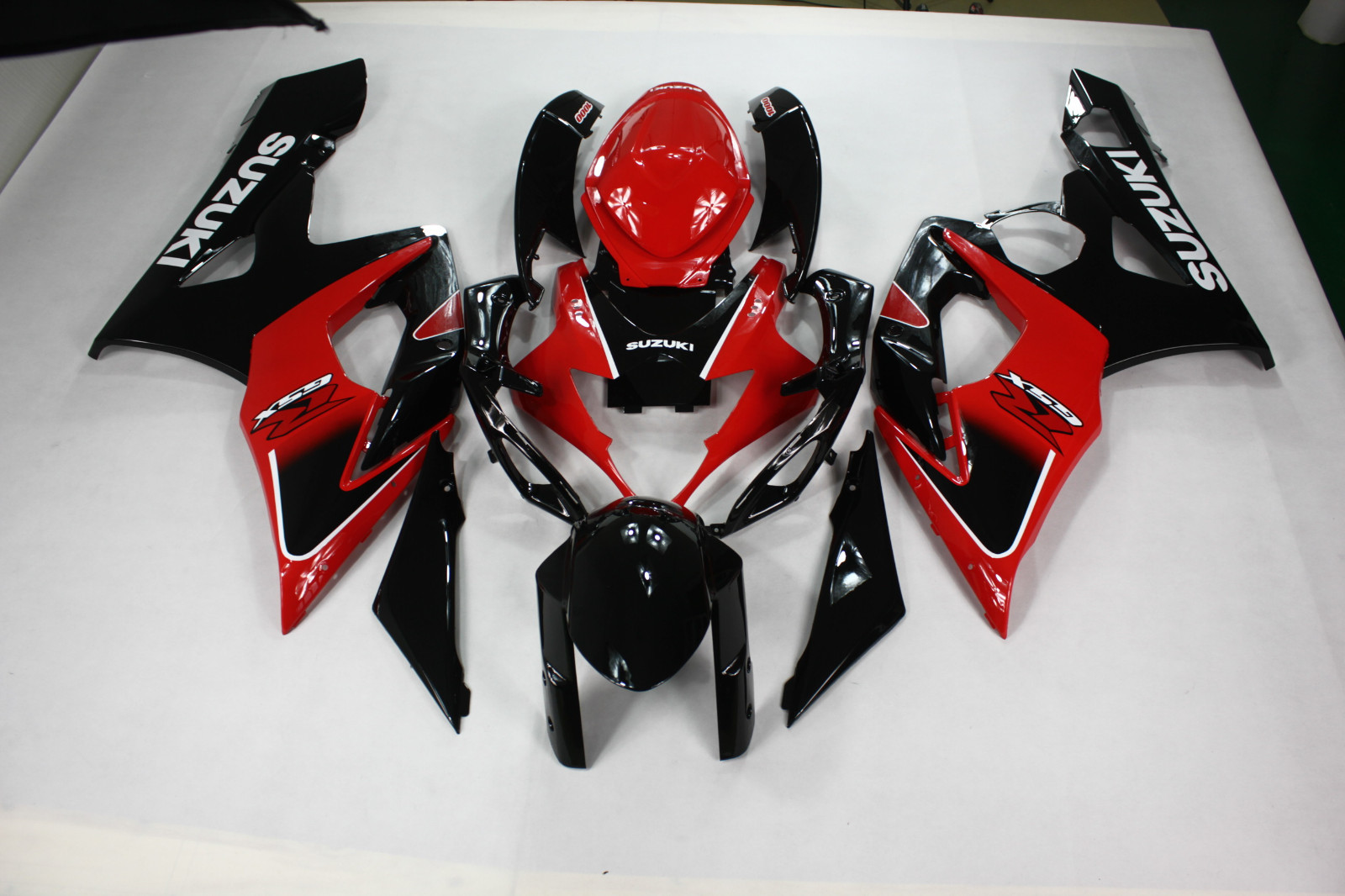 FAIRING FITS FOR SUZUKI GSXR1000 2005-2006 RED AND BLACK COLOR INJECTION ABS item image