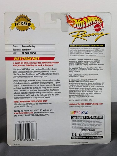 Hot Wheels Racing 1:64 Diecast Pit Crew Valvoline Kellogg's Turbine Solutions - Imagen 20 de 23