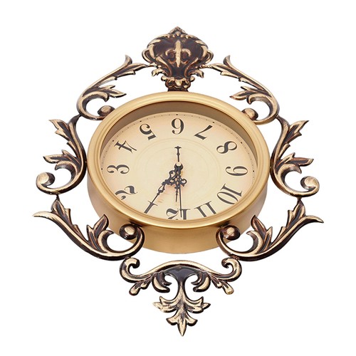 Vintage Wanduhr aus Metall, dekorative Retro Wanduhr für Schlafzimmer/Wohnzimmer - Bild 10 von 19