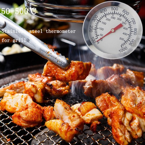 Thermomètre de Four en Acier Inoxydable / Jauge de Température pour Fours à Pizza BBQ Cuisinière - Photo 5/8