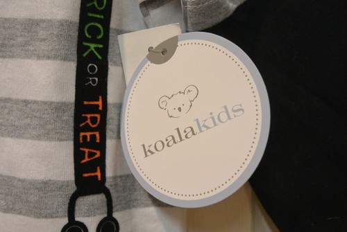 Koala Kids Trick or Treat Bow Tie Suspenders Baby Boy Halloween Shirt Top 3-6M - Picture 5 of 8