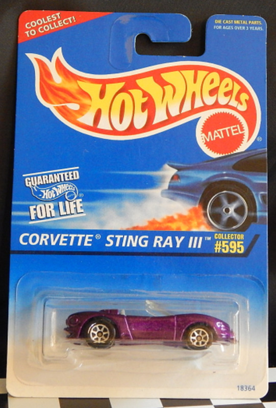 Corvette Sting Ray III Concept Hot Wheels Mainline 1997-595 Retired 2007