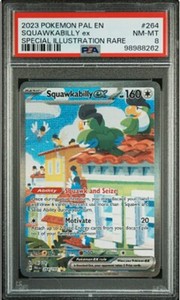 2023 POKEMON PAL EN-PALDEA EVOLVED #264 SQUAWKABILLY EX PSA 8