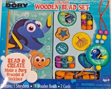 Finding Dory Storybook Wooden Bead Set Ages 4 New