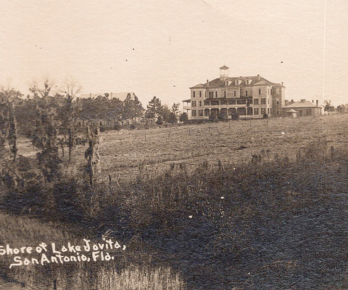 RPPC San Antonio FL Holy Name Academy on Hill Near Shore of Lake Jovita Florida - Picture 4 of 6