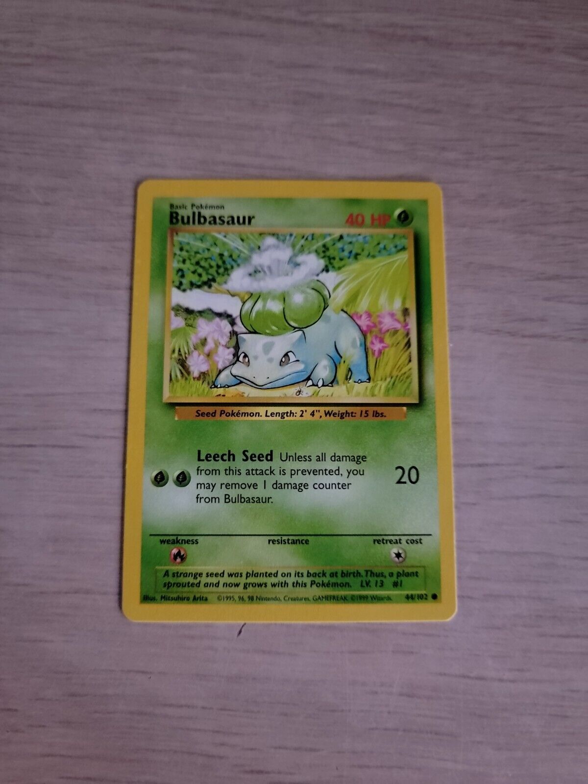 Bulbasaur 44/102 Pokemon 40 Ps, Antiguidades e Colecções, à venda, Lisboa