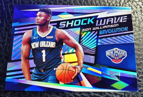 ZION WILLIAMSON 2019-20 PANINI REVOLUTION SHOCK WAVE CUBIC ROOKIE 21 RC /50 MINT - Picture 3 of 3