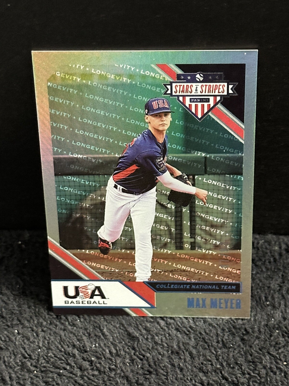Max Meyer 2020 Panini USA Stars & Stripes Holo Foil Longevity /99