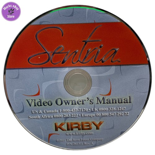 Kirby Aspirapolvere DVD Manuale Proprietario Digitale G3 G4 G5 G6 G10 Sentria - Foto 2 di 4