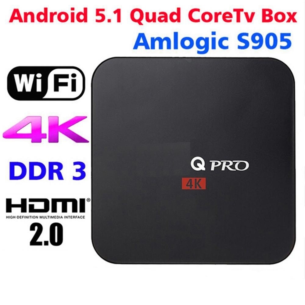 M-XQ Pro Amlogic S905 Quad Andorid 5.1 TV BOX 1GB/8GB 4K FULL