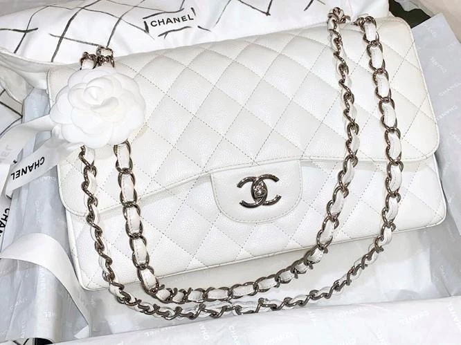 Chanel Mini Classic Flap Quilted Lambskin Bag in Two Tone Black