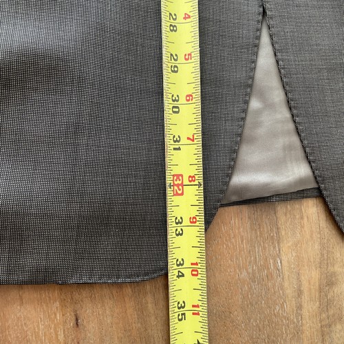 Corneliani Super 100s Extrafine Merino Wool Sport Jacket Mens 42L Brown Birdseye - Picture 12 of 13