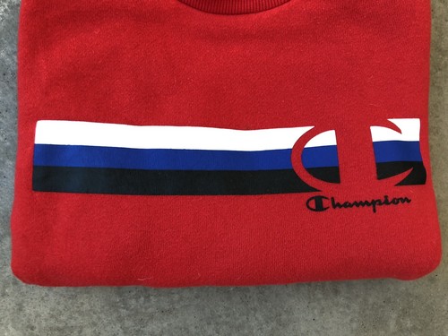Champion Kids Small Red Crew Neck - Picture 3 of 5